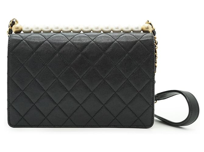 Chanel Lambskin Matelasse Chic Pearls Small Flap Bag - view 2