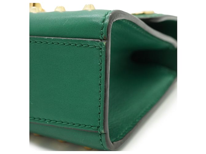 Padlock Gucci Pequena mala de ombro de corrente com pérolas artificiais, fecho de cadeado e tachas - vista 7