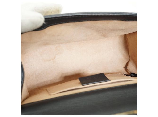 Padlock Gucci Picca borsa a tracolla con catena, decorata con perle sintetiche, borchie e lucchetto - vista 14