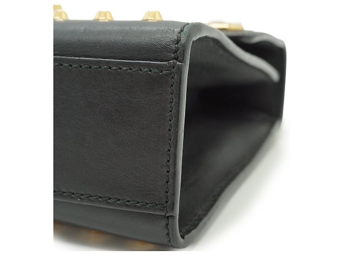 Padlock Gucci Picca borsa a tracolla con catena, decorata con perle sintetiche, borchie e lucchetto - vista 7