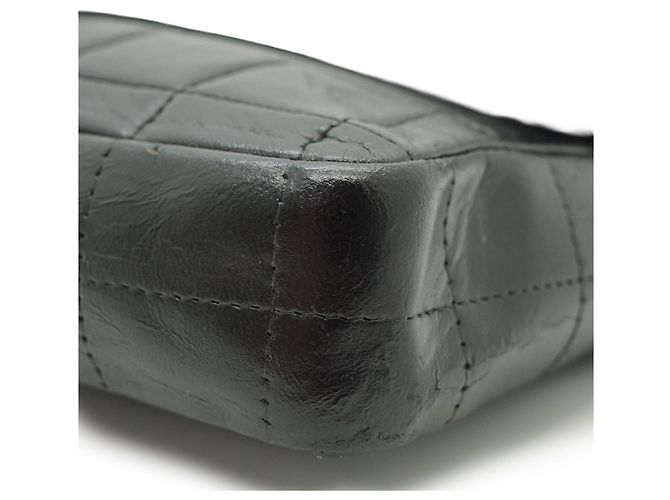 Chanel Borsa a tracolla con catena East West Chocolate Bar in pelle d'agnello - vista 7