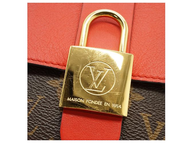 Louis Vuitton Borsa 2 vie Monogram Locky BB Coquelicot con manico superiore - vista 11