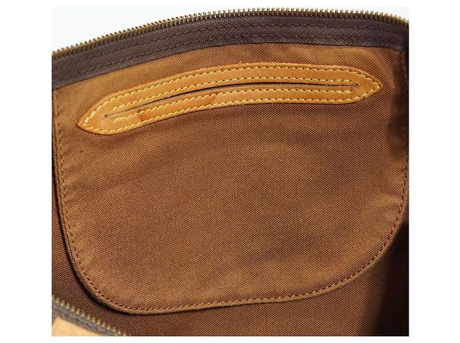 Louis Vuitton Monogram Speedy 35 in tela marrone e pelle - vista 14