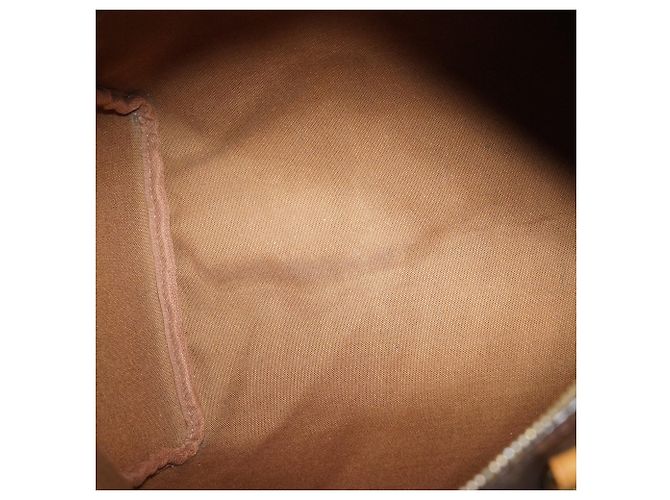 Louis Vuitton Monogram Speedy 35 in tela marrone e pelle - vista 17