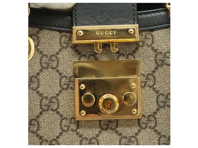 Gucci GG Supreme Coated Canvas Padlock Small Chain Shoulder Tote - Ansicht 10