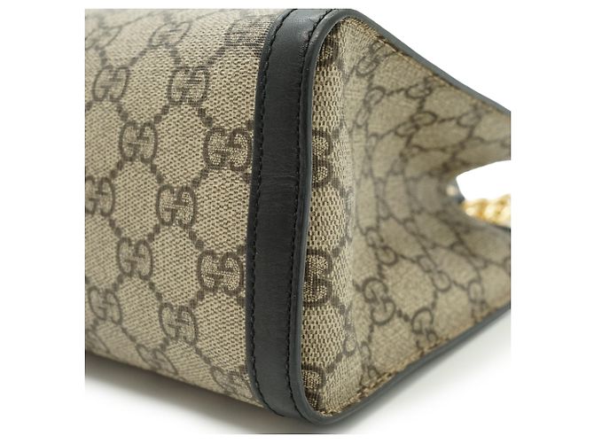 Gucci GG Supreme Coated Canvas Padlock Small Chain Shoulder Tote - Ansicht 7