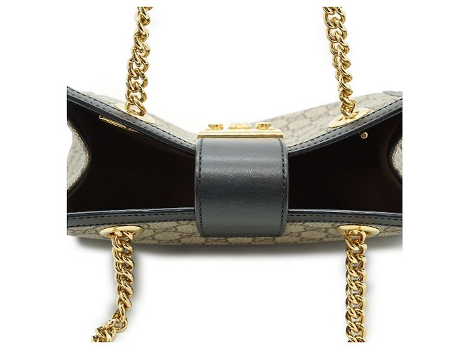 Gucci GG Supreme Coated Canvas Padlock Small Chain Shoulder Tote - Ansicht 8