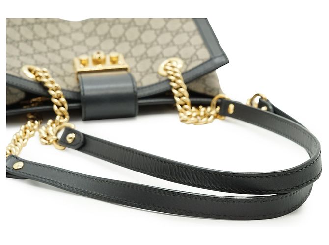 Gucci GG Supreme Coated Canvas Padlock Small Chain Shoulder Tote - Ansicht 9