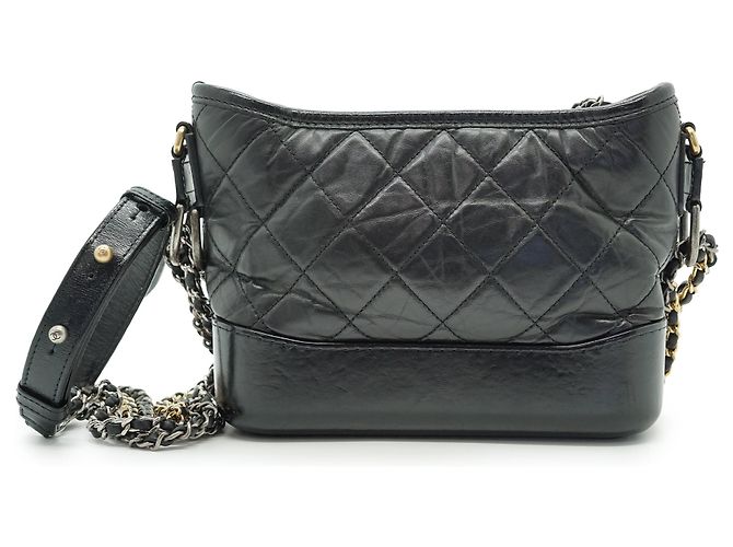 Chanel Sac hobo Gabrielle petit modèle en cuir de veau avec chaîne - vue 2