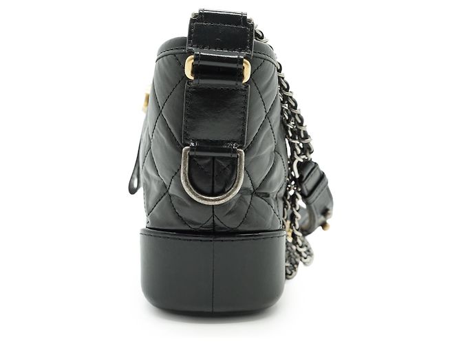 Chanel Sac hobo Gabrielle petit modèle en cuir de veau avec chaîne - vue 4