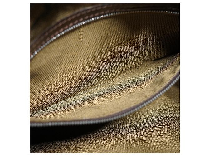 Sac Hobo Fendi Zucca Marron Cuir et Toile - vue 14