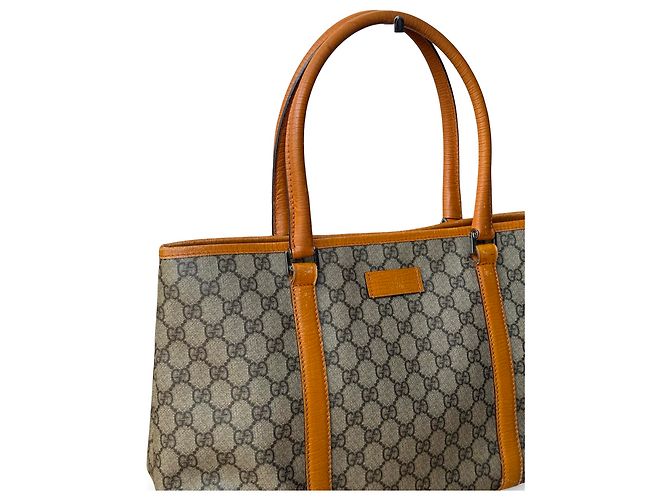 Gucci Supreme Tote Bag GG Monogramm Weiß Beige - Ansicht 2