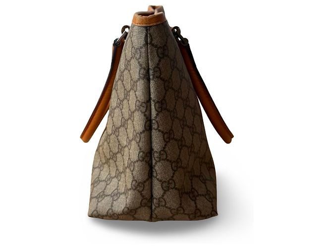Gucci Supreme Tote Bag GG Monogramm Weiß Beige - Ansicht 6