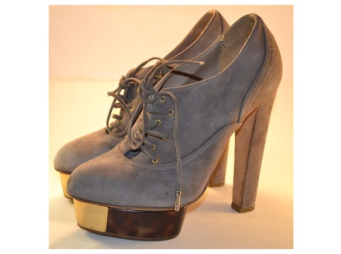 Le Silla Botines de ante gris con tacón - vista 2