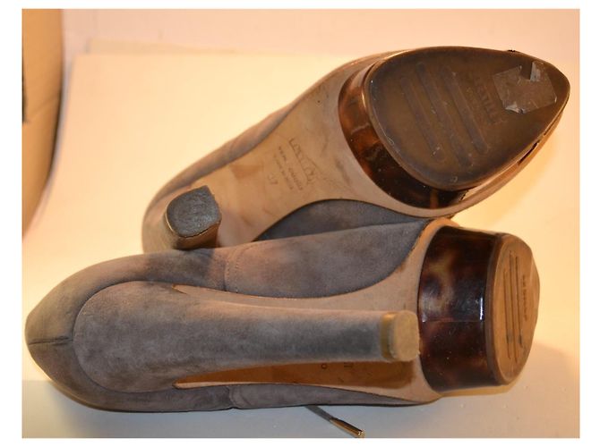 Le Silla Botines de ante gris con tacón - vista 6