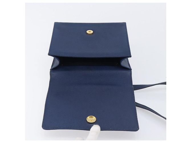 GIVENCHY Schultertasche Leder Navy Gold Auth BA16683A - Jerrillo - Ansicht 15
