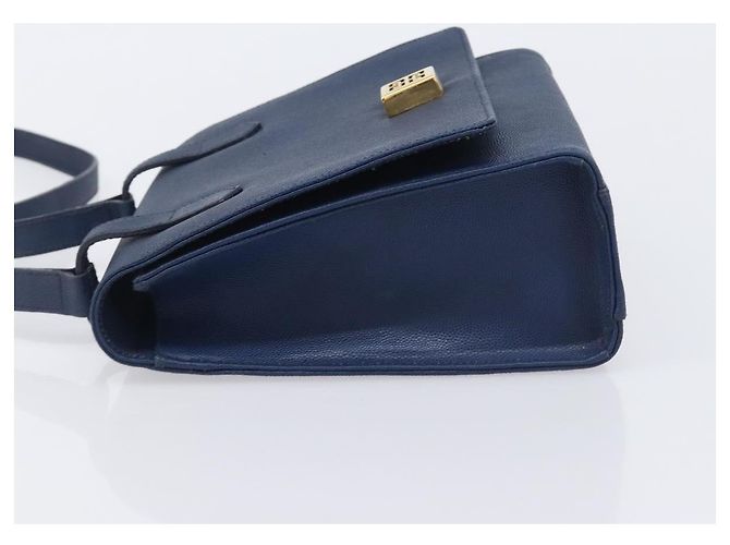GIVENCHY Schultertasche Leder Navy Gold Auth BA16683A - Jerrillo - Ansicht 5