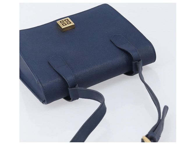 GIVENCHY Schultertasche Leder Navy Gold Auth BA16683A - Jerrillo - Ansicht 6