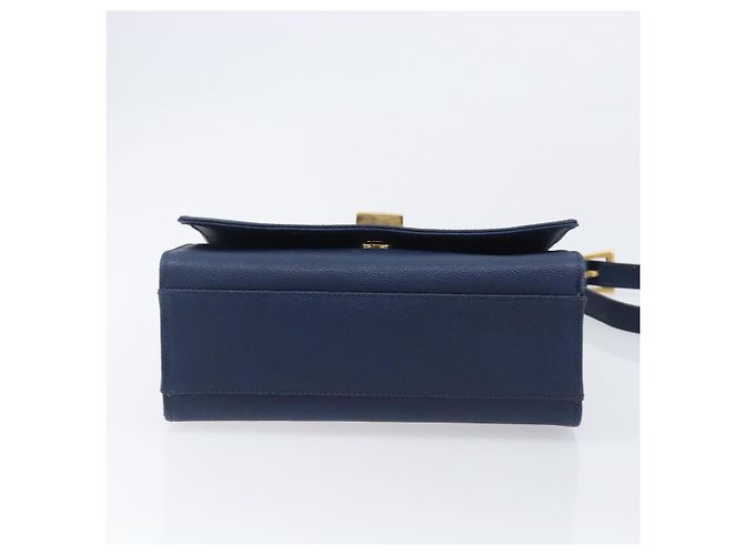 GIVENCHY Schultertasche Leder Navy Gold Auth BA16683A - Jerrillo - Ansicht 9