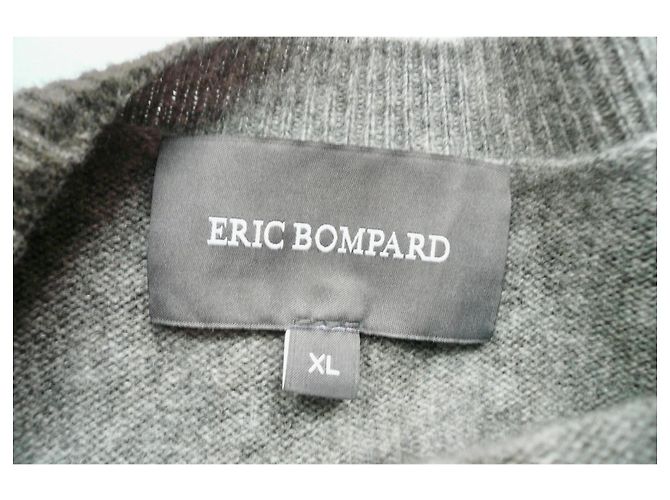 Eric Bompard Pull Cachemire Imprimé Léopard Gris Noir XL - vue 3