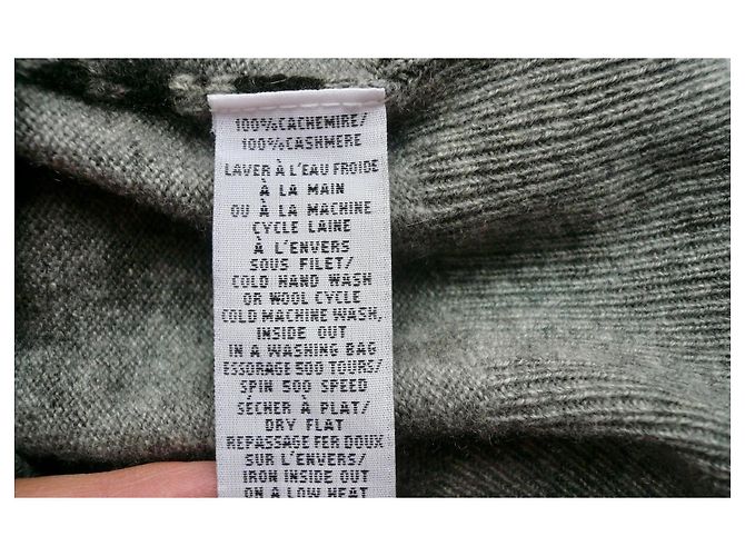 Eric Bompard Pull Cachemire Imprimé Léopard Gris Noir XL - vue 4