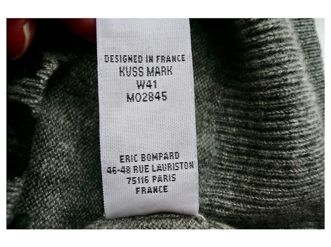 Eric Bompard Pull Cachemire Imprimé Léopard Gris Noir XL - vue 5