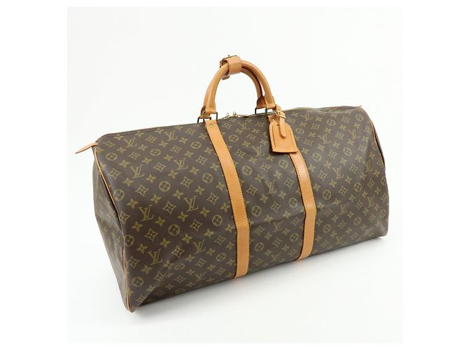 Louis Vuitton Monogram Keep All 60 Boston Bag Brown M41422 - view 4