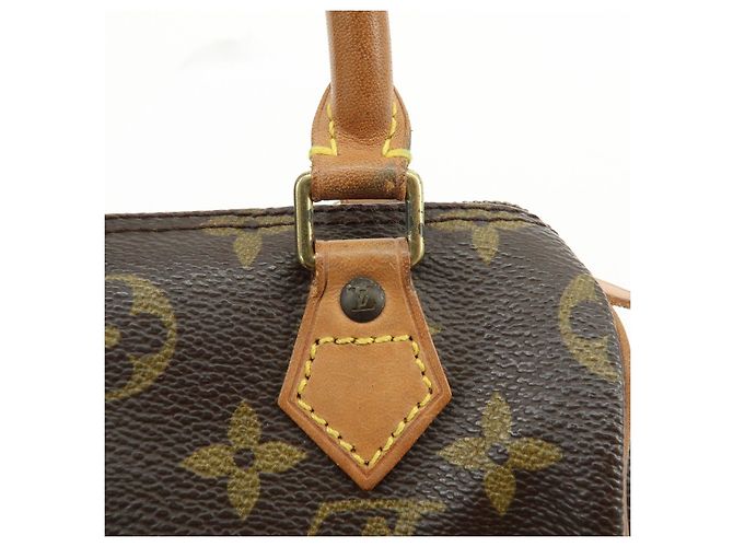 Borsa a mano Louis Vuitton Monogram Mini Speedy Brown M41534 - vista 10