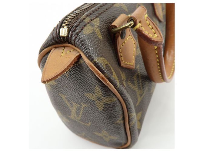 Borsa a mano Louis Vuitton Monogram Mini Speedy Brown M41534 - vista 17