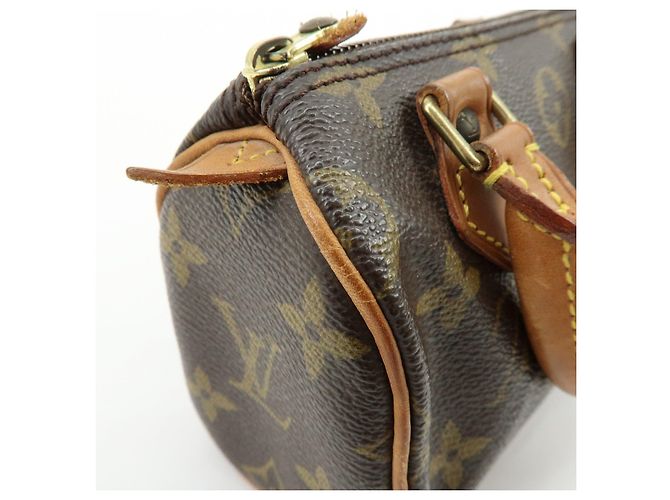 Borsa a mano Louis Vuitton Monogram Mini Speedy Brown M41534 - vista 18