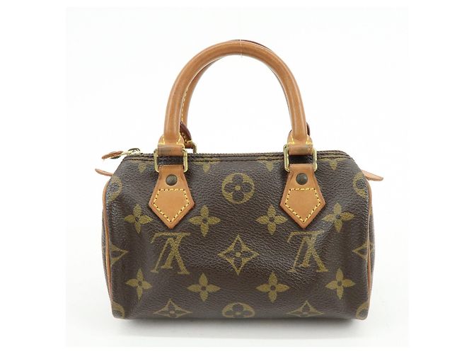 Borsa a mano Louis Vuitton Monogram Mini Speedy Brown M41534 - vista 2