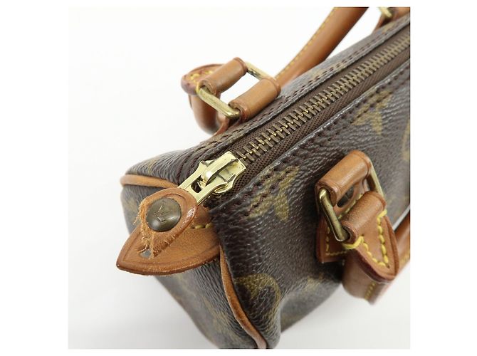Borsa a mano Louis Vuitton Monogram Mini Speedy Brown M41534 - vista 20