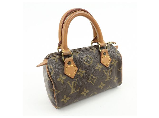 Borsa a mano Louis Vuitton Monogram Mini Speedy Brown M41534 - vista 4