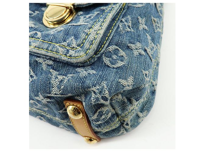 Louis Vuitton Monogram Denim Baggy GM Shoulder Bag Blue M95048 - vista 11