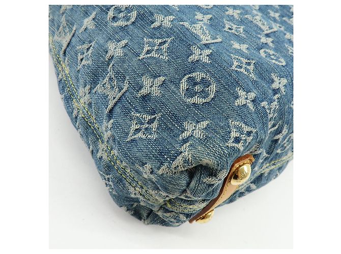 Louis Vuitton Monogram Denim Baggy GM Shoulder Bag Blue M95048 - vista 12