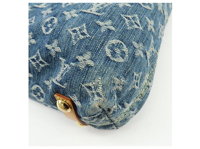 Louis Vuitton Monogram Denim Baggy GM Shoulder Bag Blue M95048 - vista 13