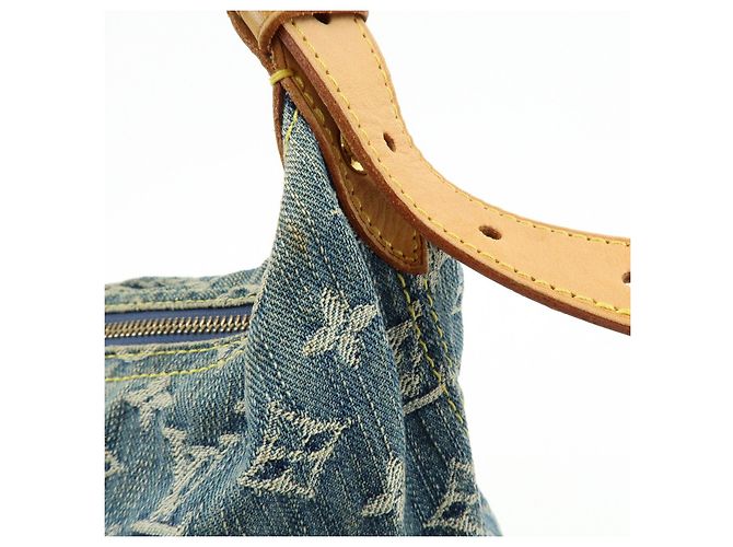Louis Vuitton Monogram Denim Baggy GM Shoulder Bag Blue M95048 - vista 14