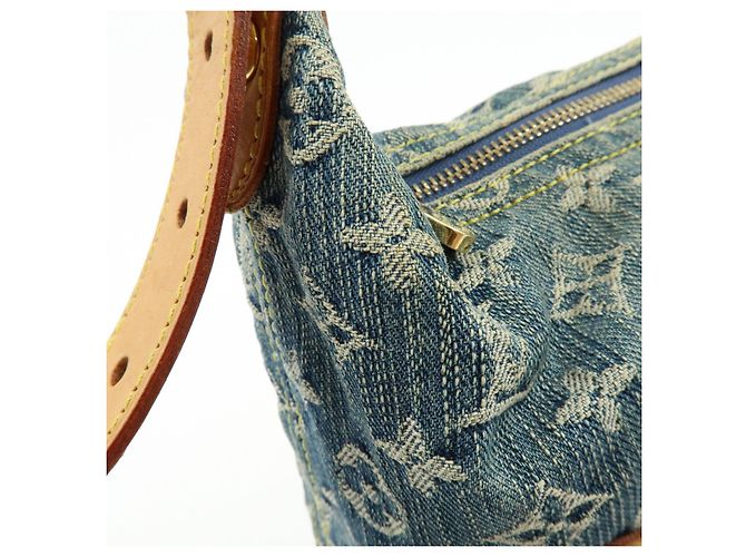 Louis Vuitton Monogram Denim Baggy GM Shoulder Bag Blue M95048 - vista 15