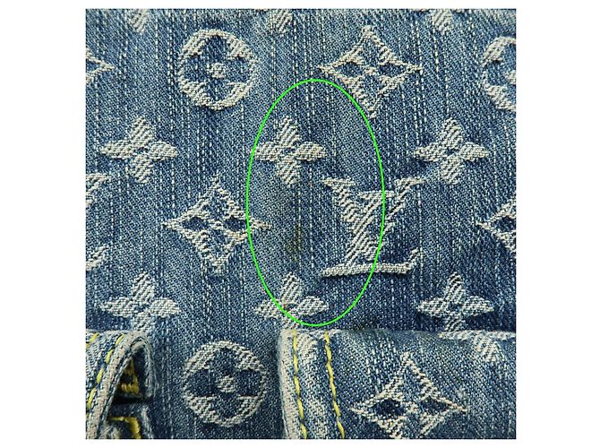Louis Vuitton Monogram Denim Baggy GM Shoulder Bag Blue M95048 - vista 18