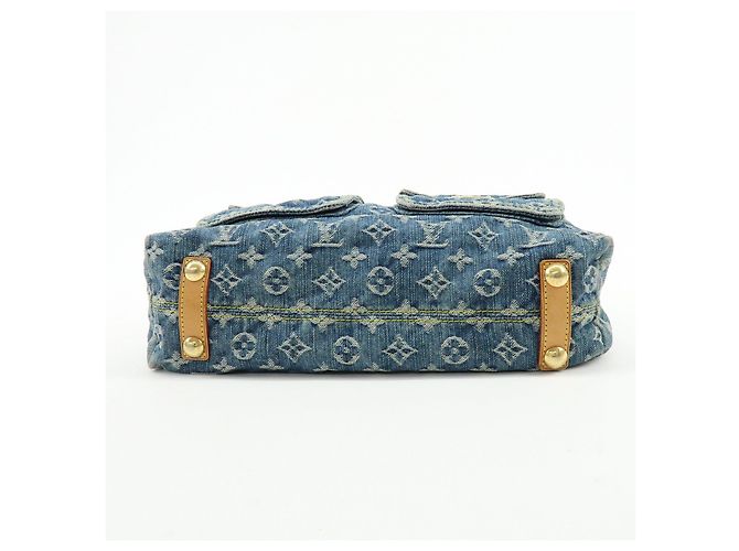 Louis Vuitton Monogram Denim Baggy GM Shoulder Bag Blue M95048 - vista 5