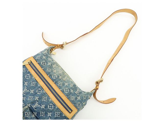 Louis Vuitton Monogram Denim Baggy GM Shoulder Bag Blue M95048 - vista 6