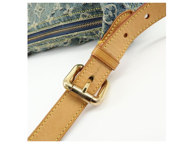 Louis Vuitton Monogram Denim Baggy GM Shoulder Bag Blue M95048 - vista 8