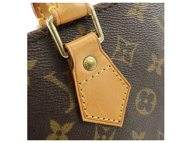 Louis Vuitton Monogram Sac Plat Tote Bag Hand Bag Brown M51140 - vista 11