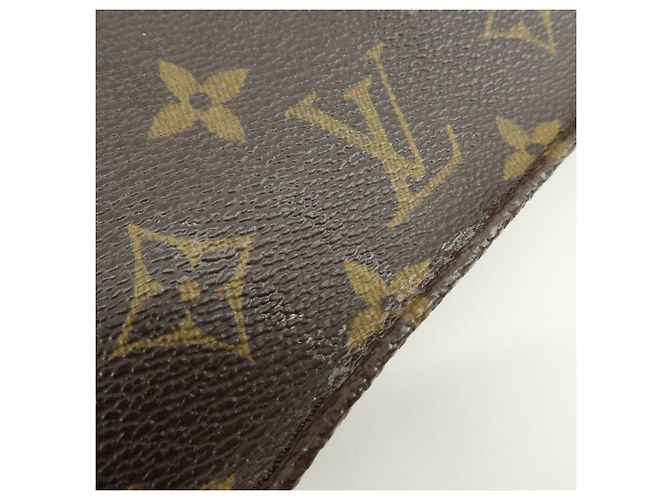 Louis Vuitton Monogram Sac Plat Tote Bag Hand Bag Brown M51140 - vista 17