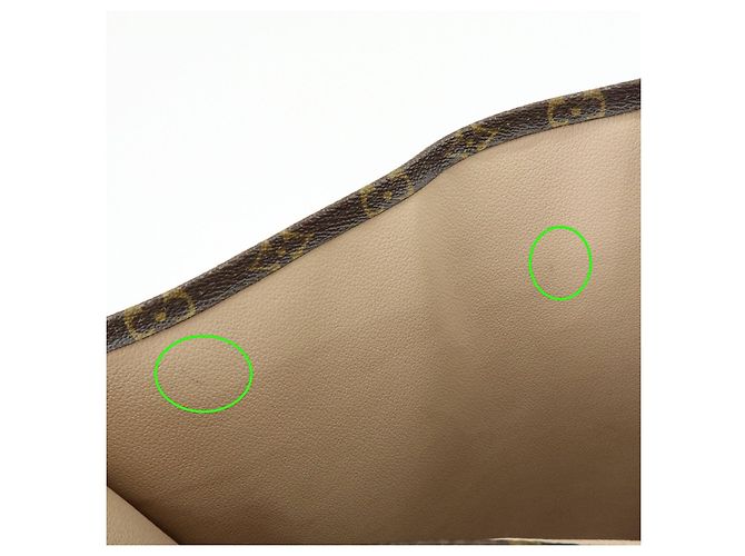 Louis Vuitton Monogram Sac Plat Tote Bag Hand Bag Brown M51140 - vista 22