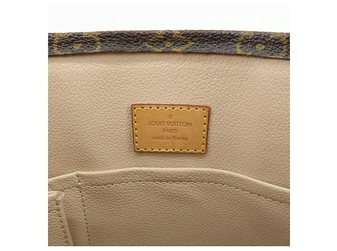 Louis Vuitton Monogram Sac Plat Tote Bag Hand Bag Brown M51140 - vista 23