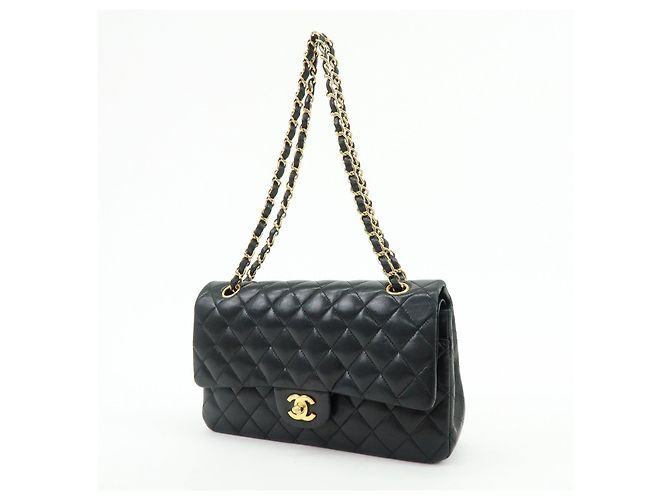 CHANEL Matelasse 25 Double Flap Lamb Skin Chain Shoulder Bag A01112 - Ansicht 3
