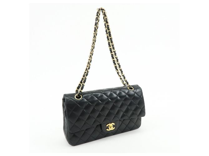 CHANEL Matelasse 25 Double Flap Lamb Skin Chain Shoulder Bag A01112 - Ansicht 4