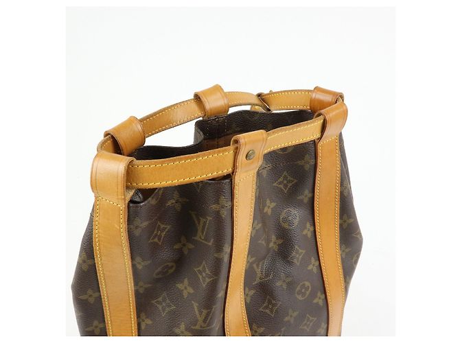 Borsa a tracolla Louis Vuitton Monogram Randonnee PM Brown M42243 - vista 15