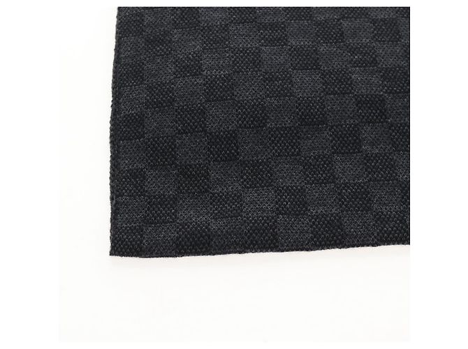 LOUIS VUITTON Eschar Petit Scarf Wool Black LV Auth 209349M - Jerrillo - vista 10